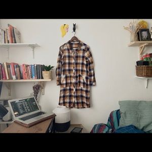 Classic flannel shirtdress